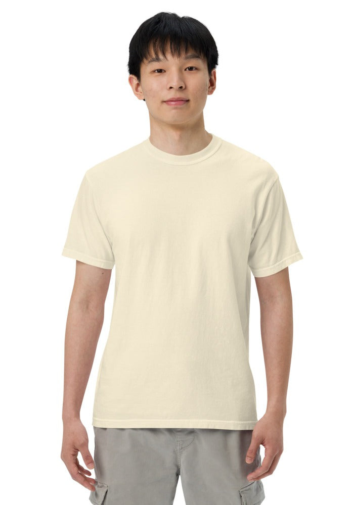 Custom Garment-Dyed Heavyweight T-Shirt in Ivory