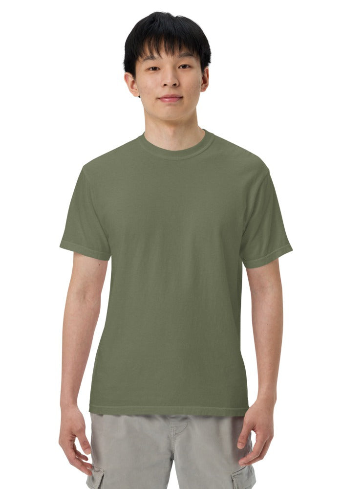 Custom Garment-Dyed Heavyweight T-Shirt in Moss