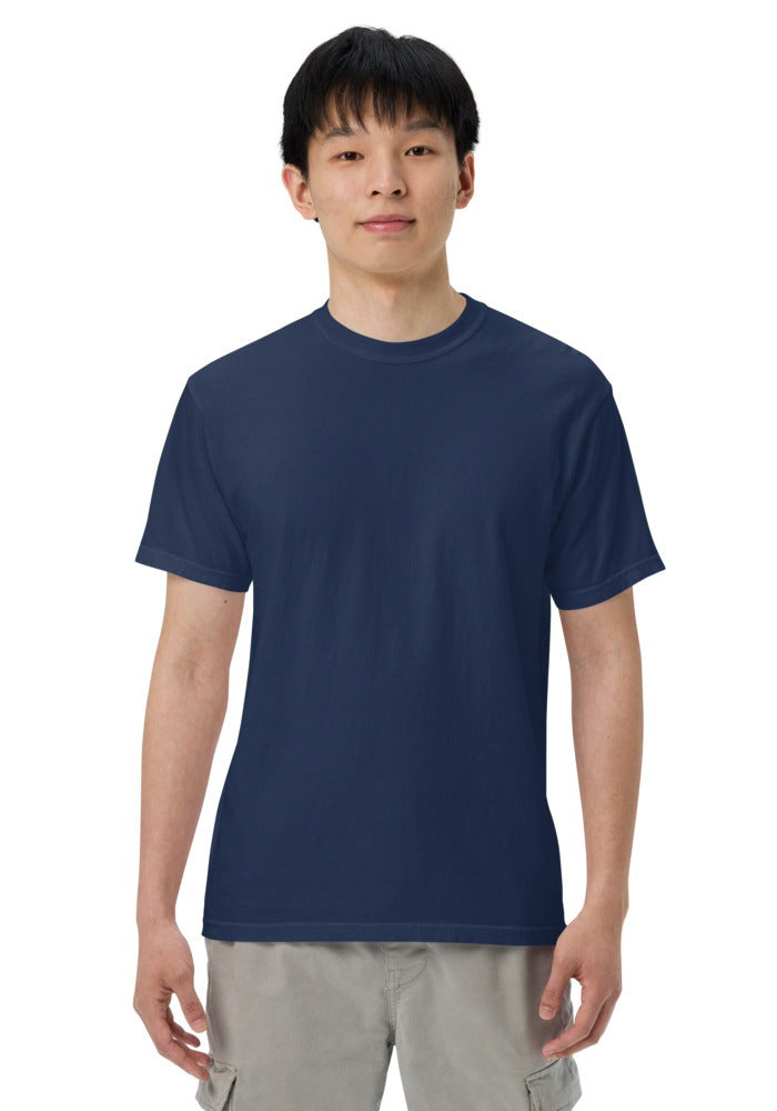 Custom Garment-Dyed Heavyweight T-Shirt in True Navy