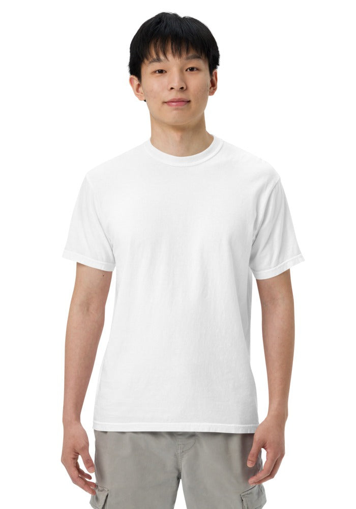 Custom Garment-Dyed Heavyweight T-Shirt in White