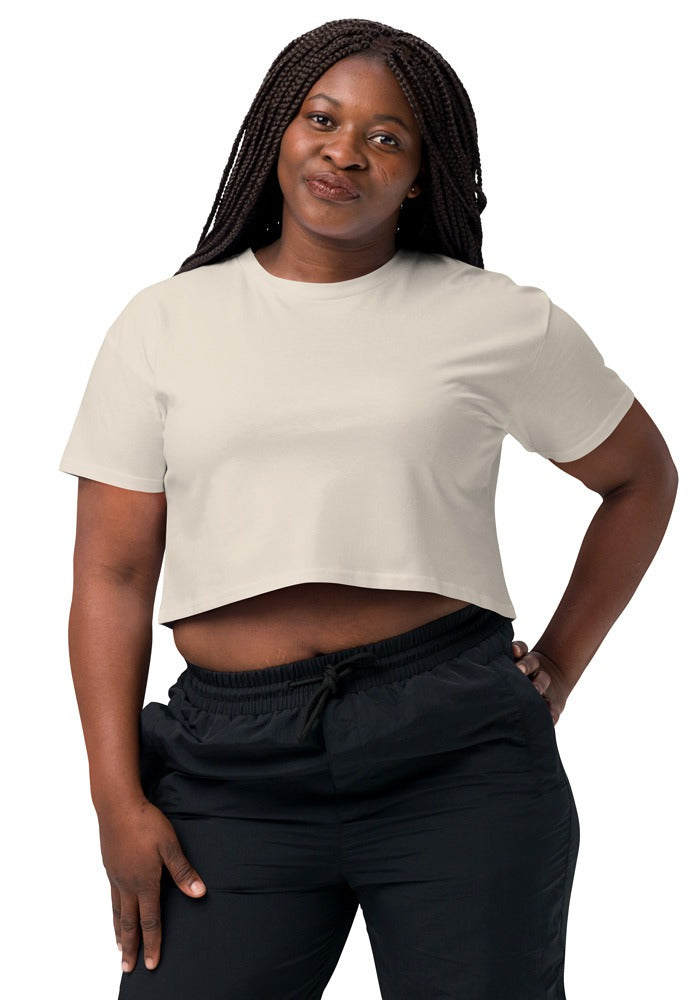 Custom Women's Crop Top in Bone