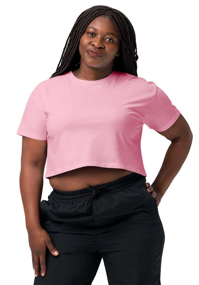 Custom Women's Crop Top in Bubblegum