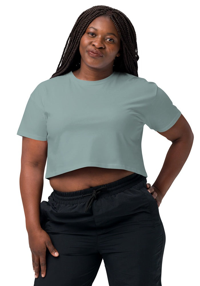 Custom Women's Crop Top in Mineral