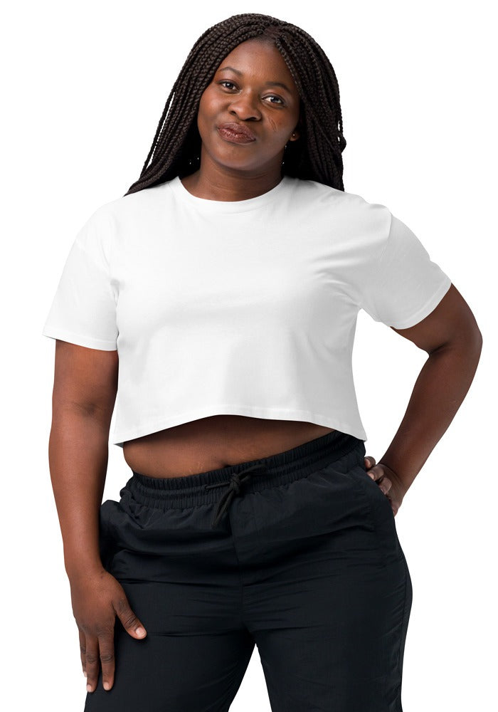 Custom Women's Crop Top in White