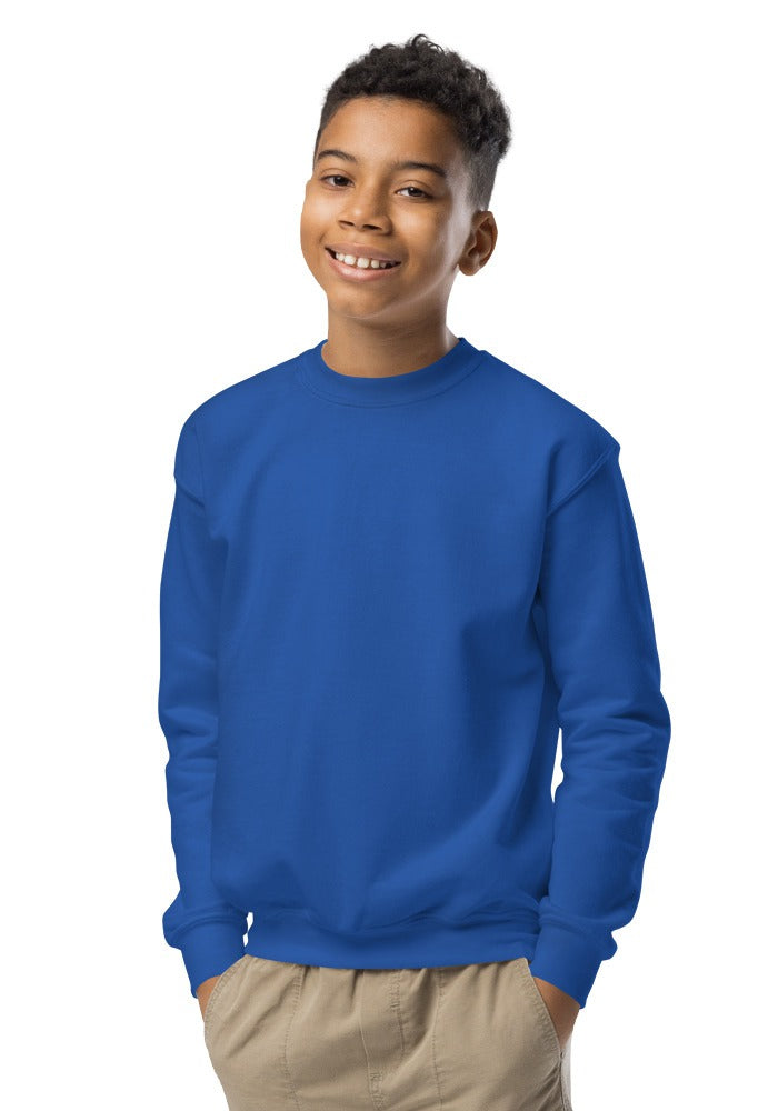Custom Youth Crewneck Sweatshirt in Royal