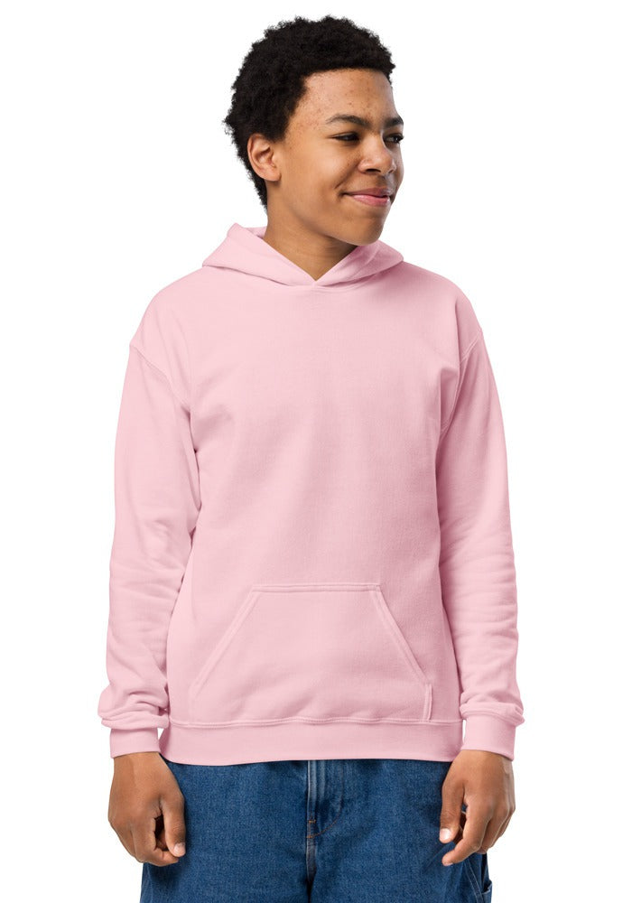 Custom Youth Hoodie in Light Pink