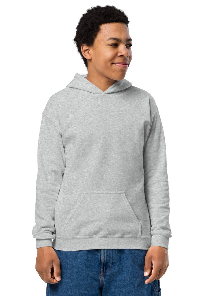 Custom Youth Hoodie in Sport Grey