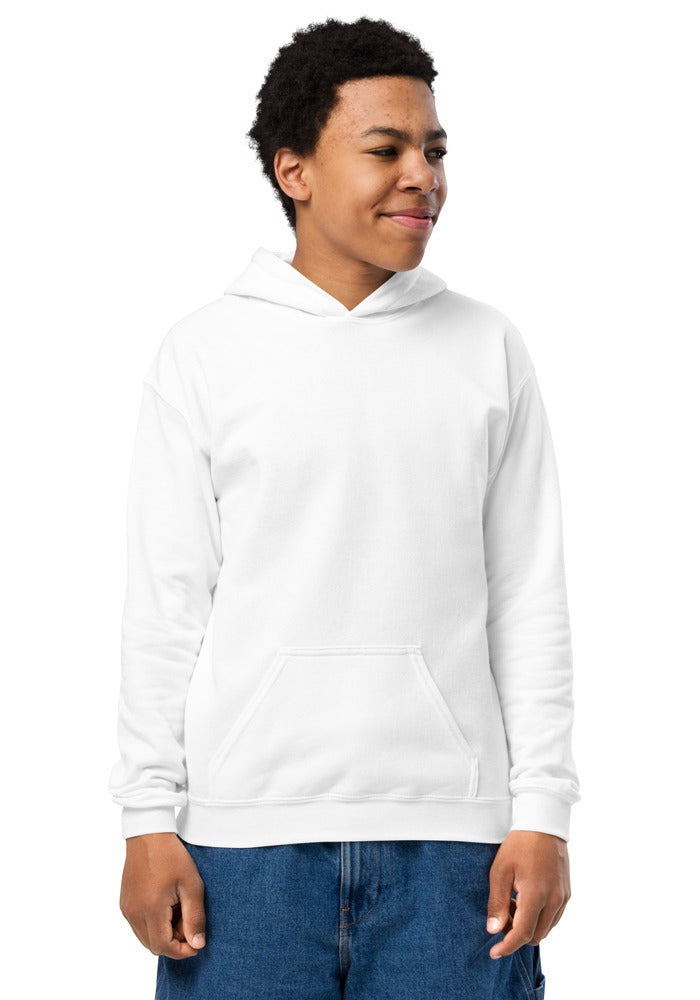 Custom Youth Hoodie in White