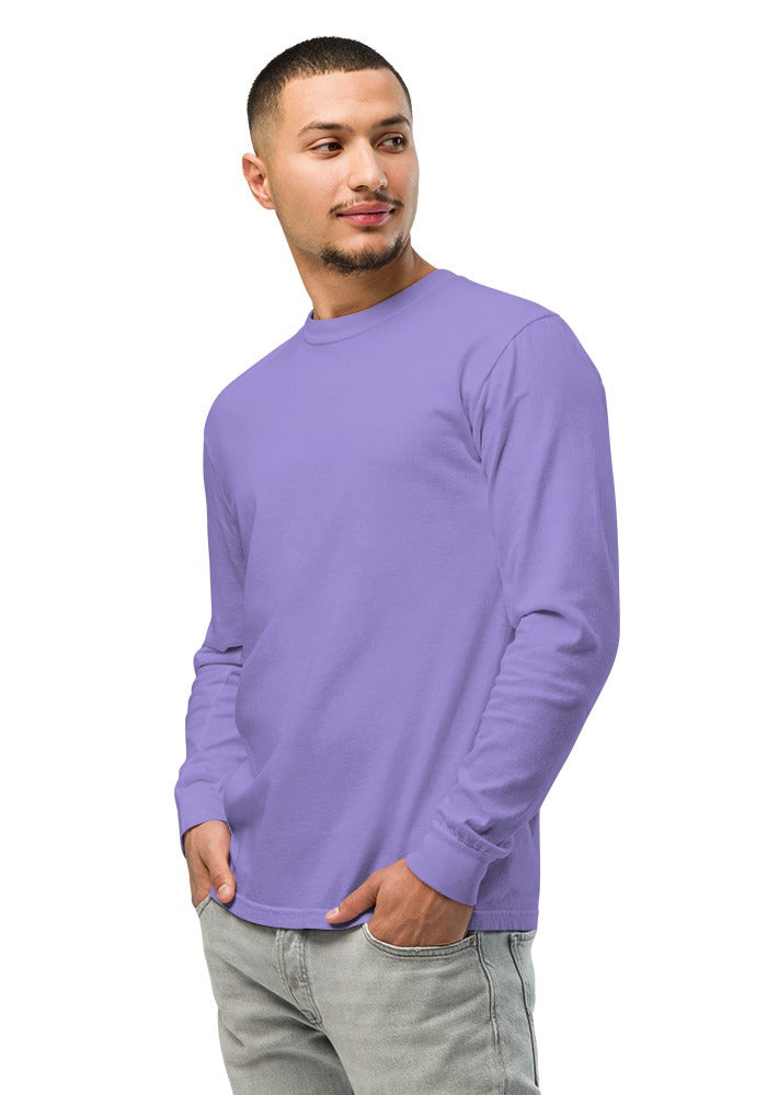 Custom Garment-Dyed Long Sleeve in Violet