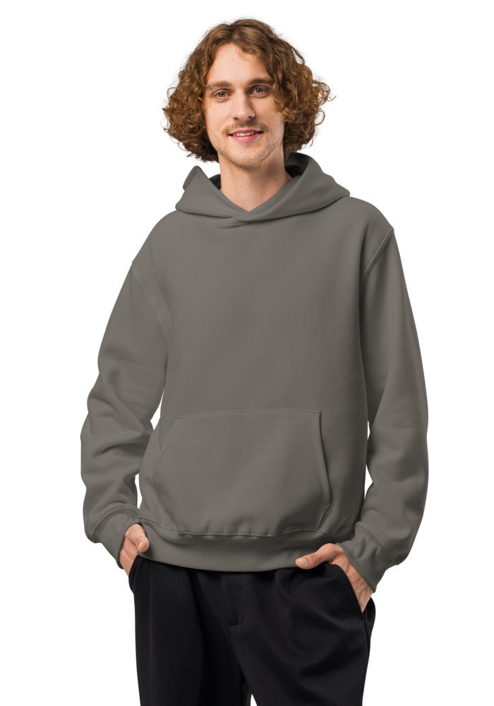 Custom Oversized Heavyweight Hoodie in Asphalt