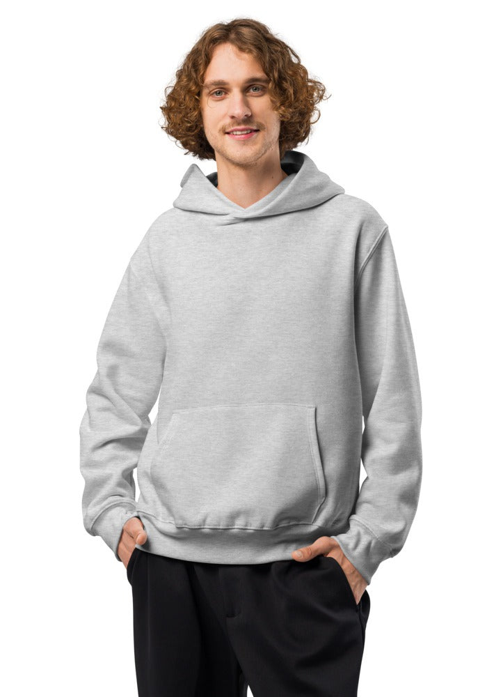 Custom Oversized Heavyweight Hoodie in Athletic Heather