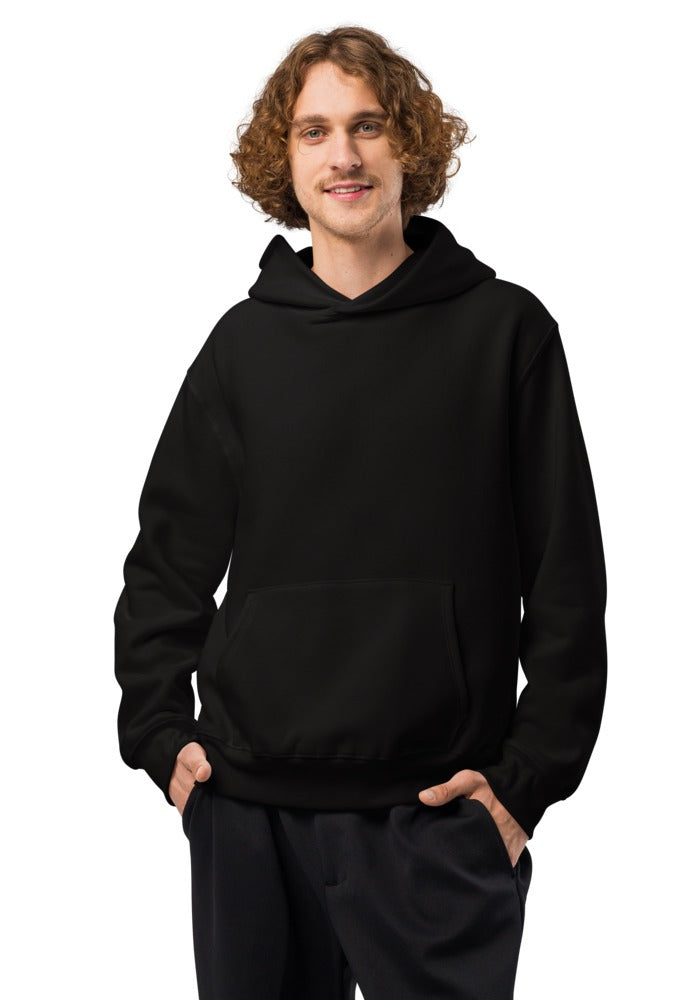 Custom Oversized Heavyweight Hoodie in Black