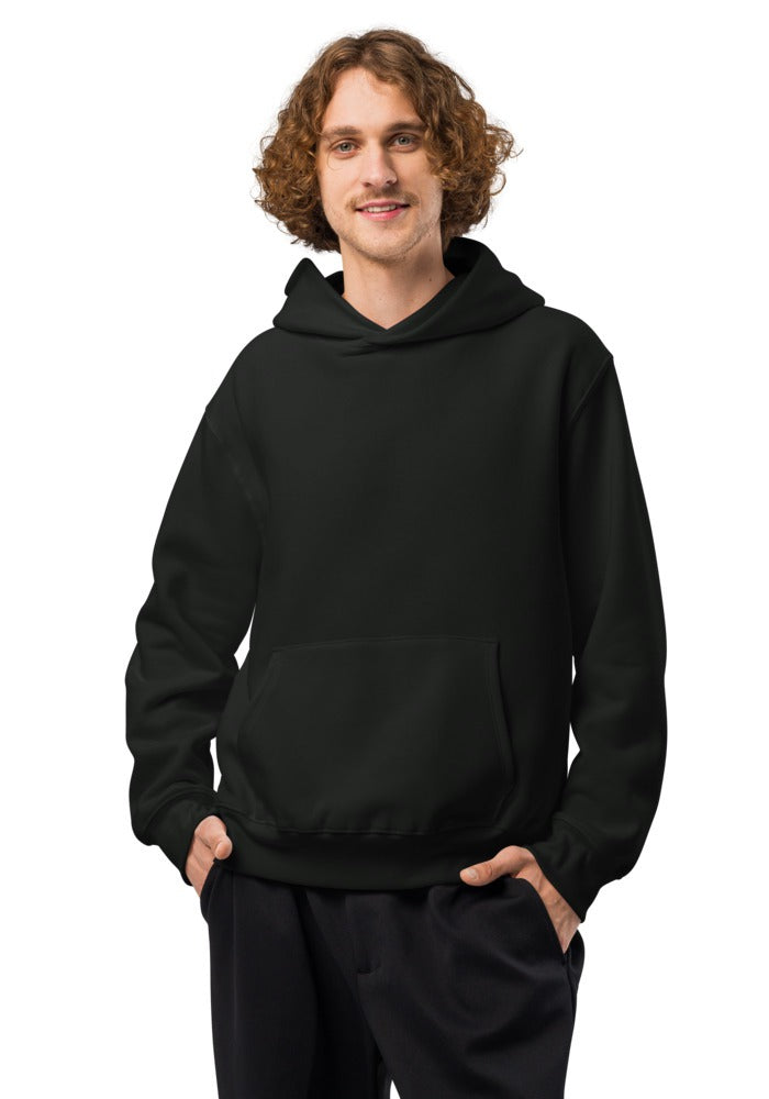 Custom Oversized Heavyweight Hoodie in Vintage Black