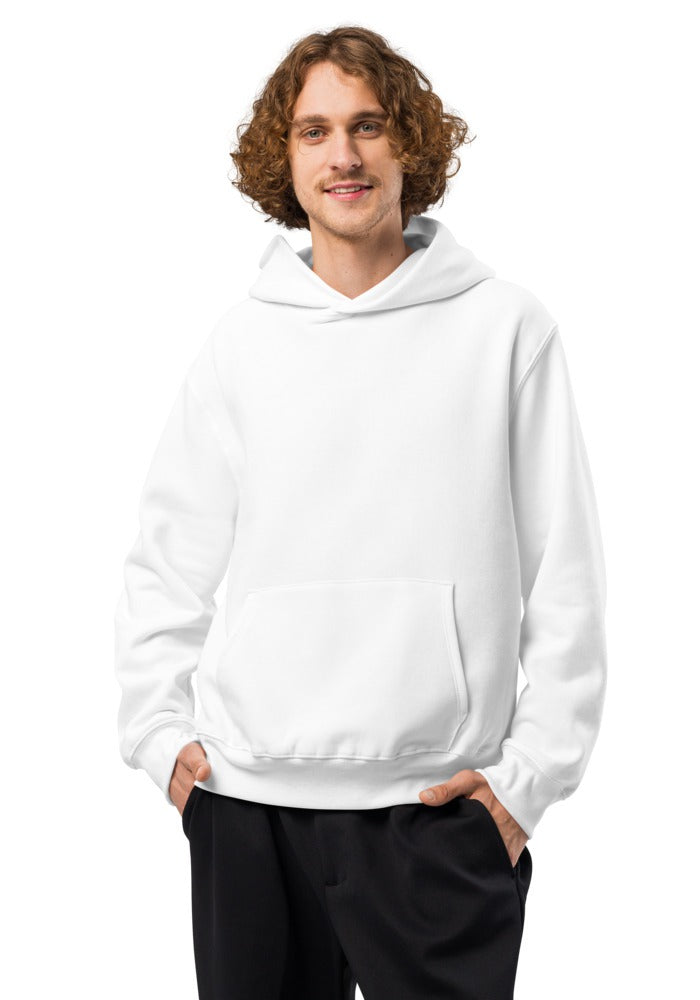 Custom Oversized Heavyweight Hoodie in White