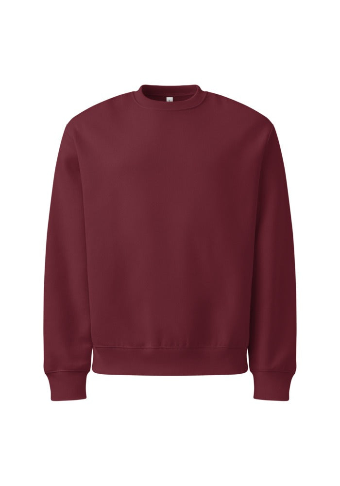 Custom Oversized Heavyweight Sweatshirt in Maroon