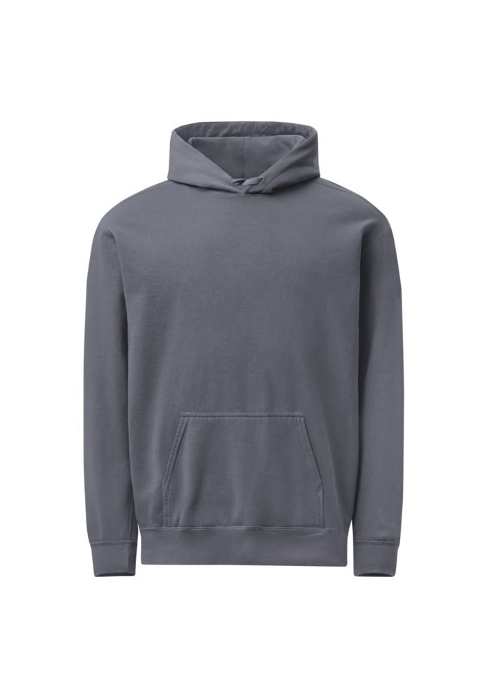 Custom Garment-Dyed Hoodie in Denim