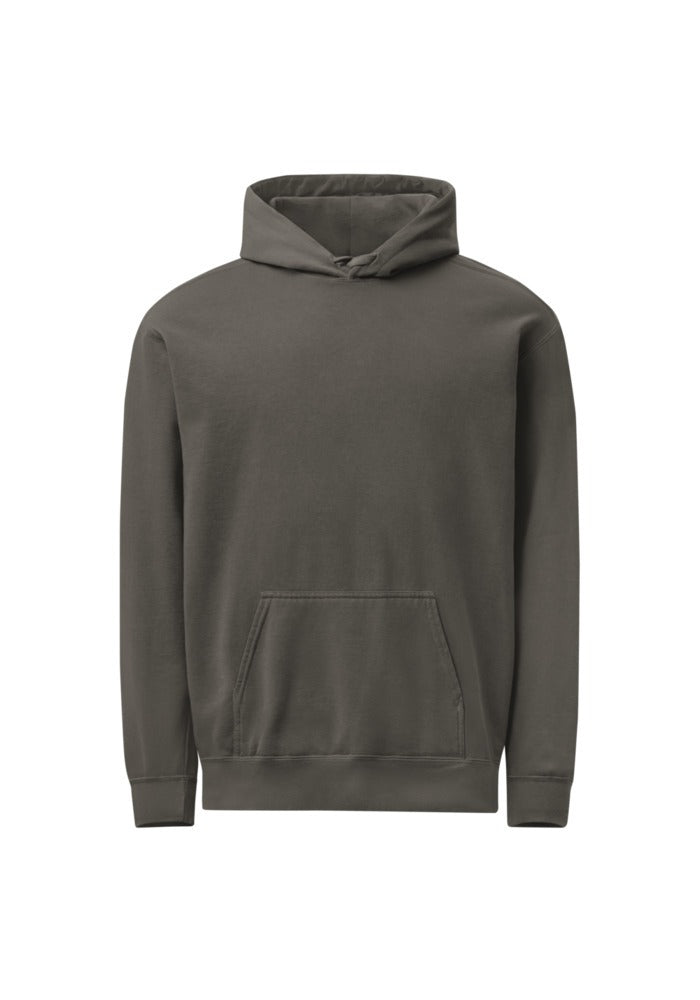 Custom Garment-Dyed Hoodie in Pepper
