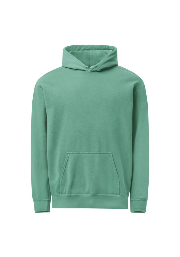 Custom Garment-Dyed Hoodie in Seafoam
