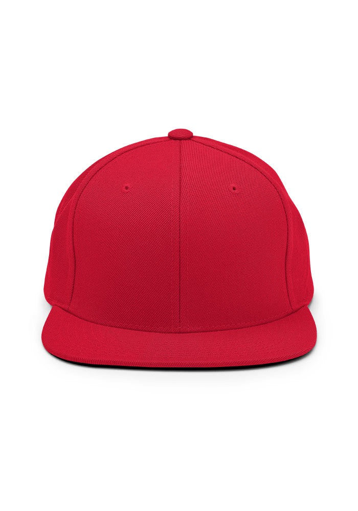 Custom Embroidered Snapback in Red