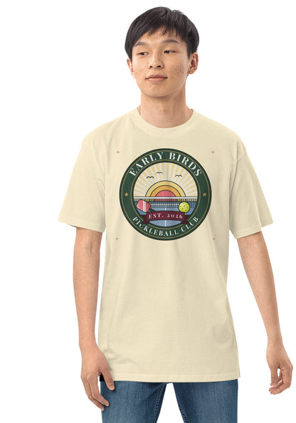 Early Birds Pickleball Club t-shirt in Natural