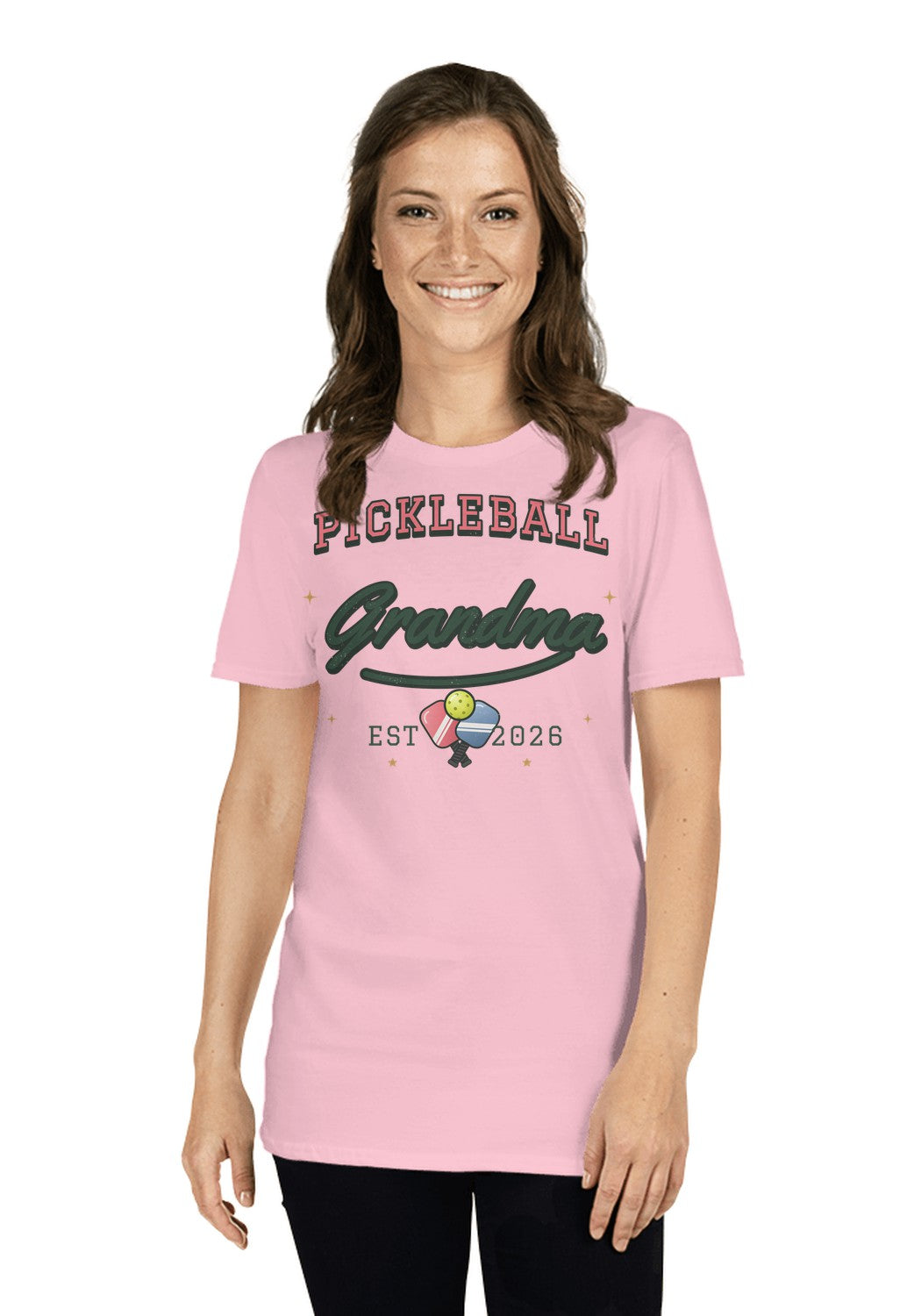 Pickleball Grandma t-shirt in Pink