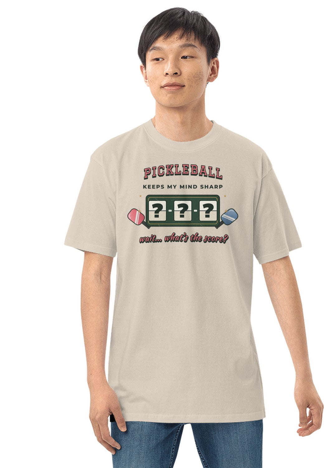 Keeps My Mind Sharp t-shirt in Heather Dust