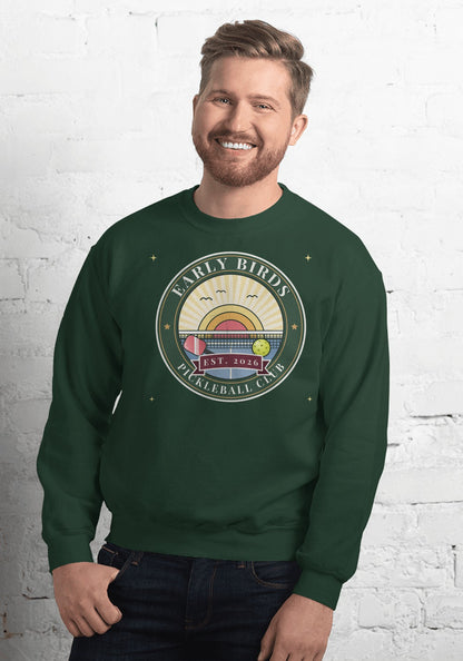 Early Birds Pickleball Club sweatshirt in Forest Green