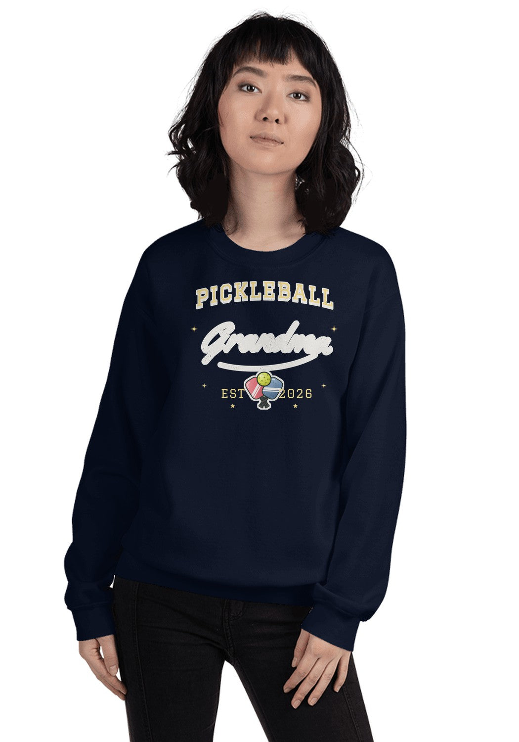Pickleball Grandma sweatshirt in Navy