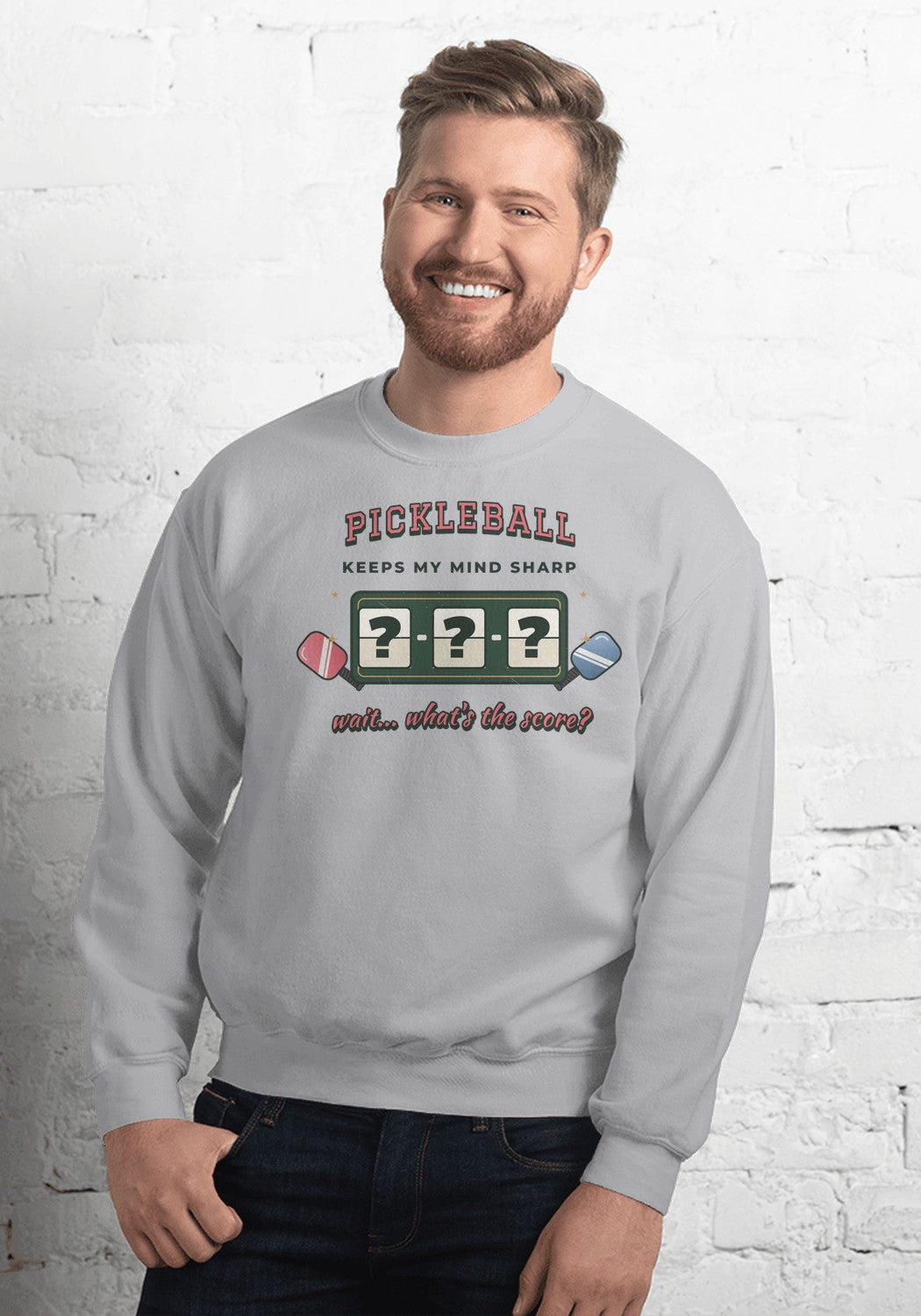 Keeps My Mind Sharp sweatshirt in Sport Grey