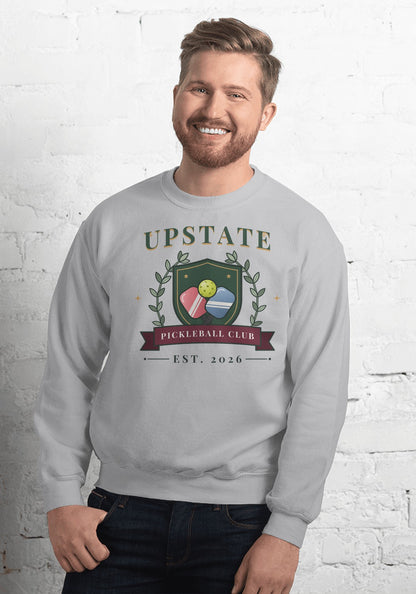 Upstate Pickleball Club sweatshirt in Sport Grey