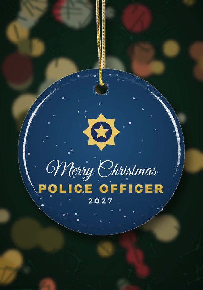 Profession Christmas ornament hanging on a Christmas tree
