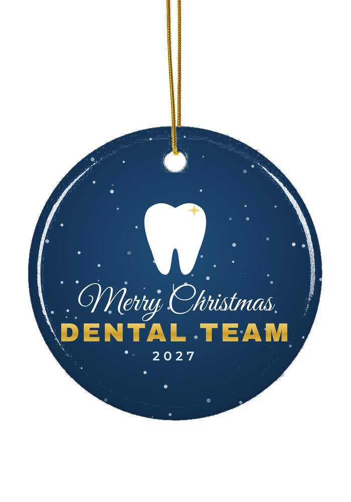 Dental Team ornament, circle shape