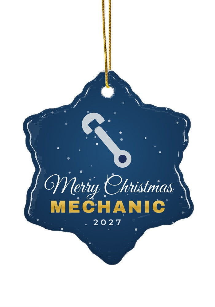 Mechanic ornament, snowflake shape