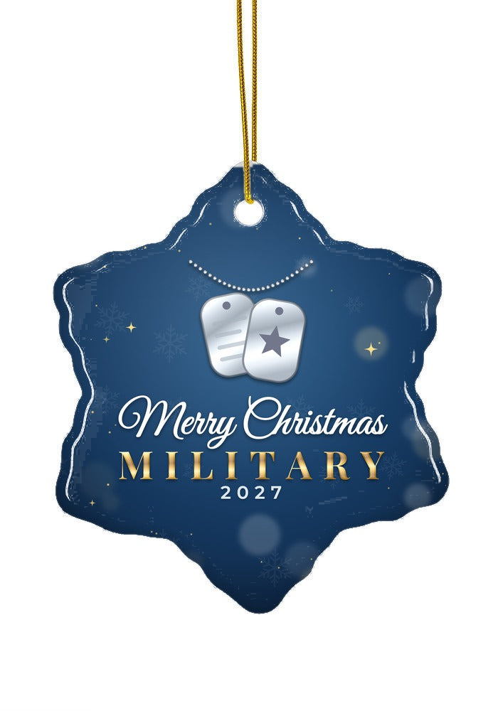 Military ornament, snowflake shape