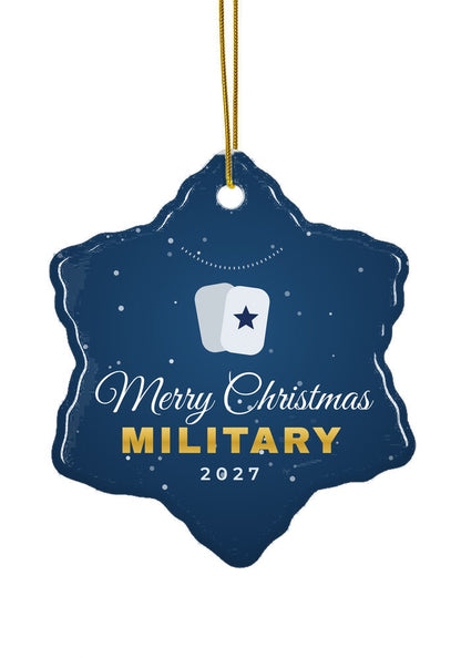 Military ornament, snowflake shape
