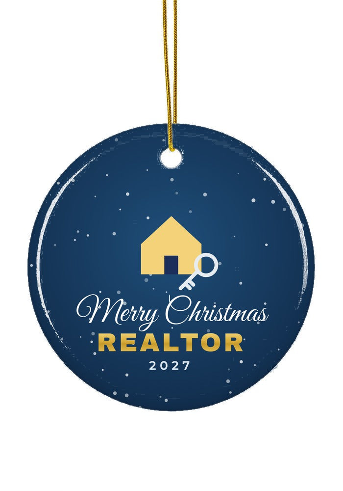 Realtor ornament, circle shape