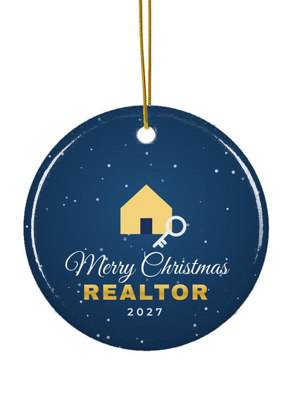 Realtor ornament, circle shape