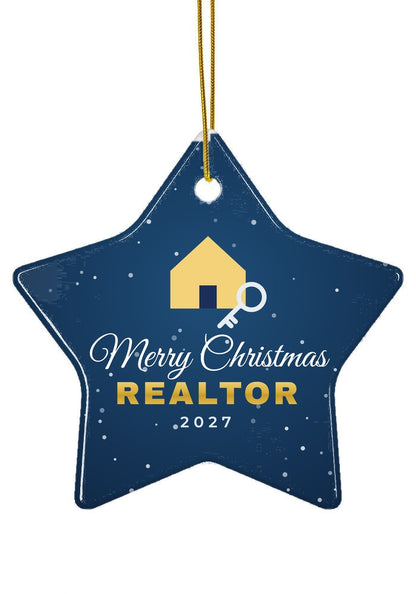 Realtor ornament, star shape