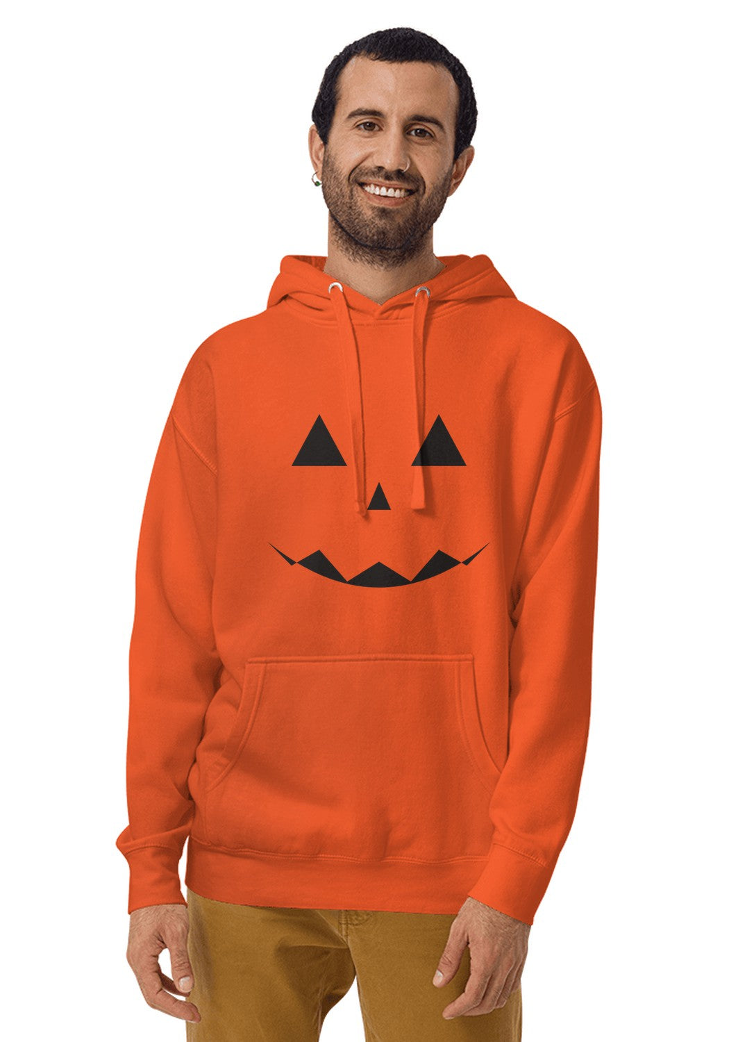 Classic Pumpkin Face hoodie in Orange
