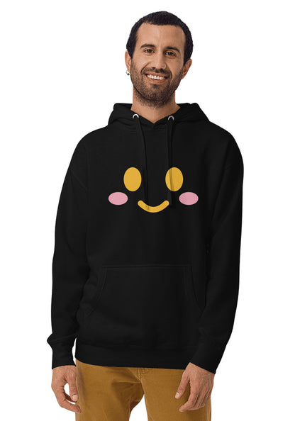 Cute Pumpkin Face hoodie in Black