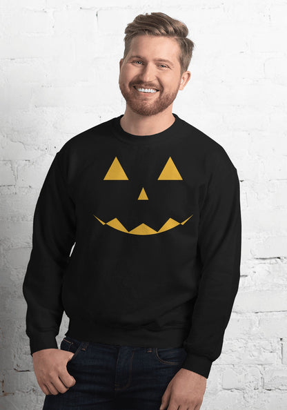 Classic Pumpkin Face sweatshirt in Black