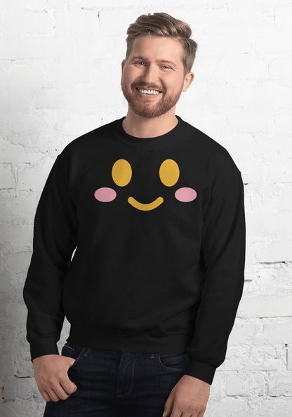 Cute Pumpkin Face sweatshirt in Black
