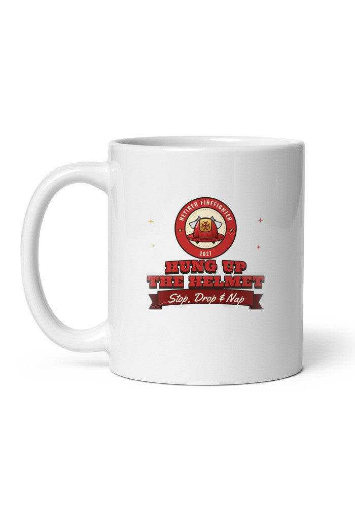Retired Firefighter: Hung Up the Helmet mug