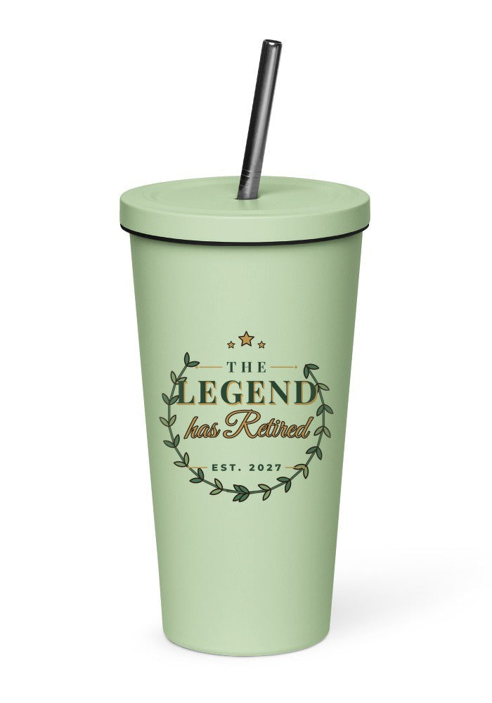 The Legend Has Retired tumbler in Mint