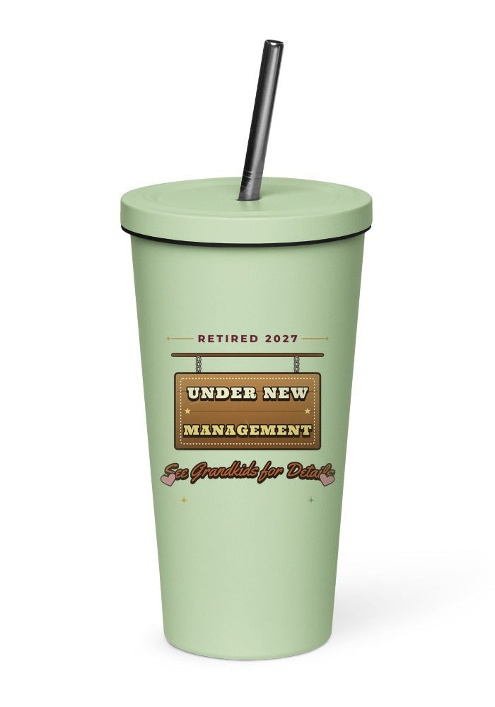 Under New Management, See Grandkids for Details tumbler in Mint
