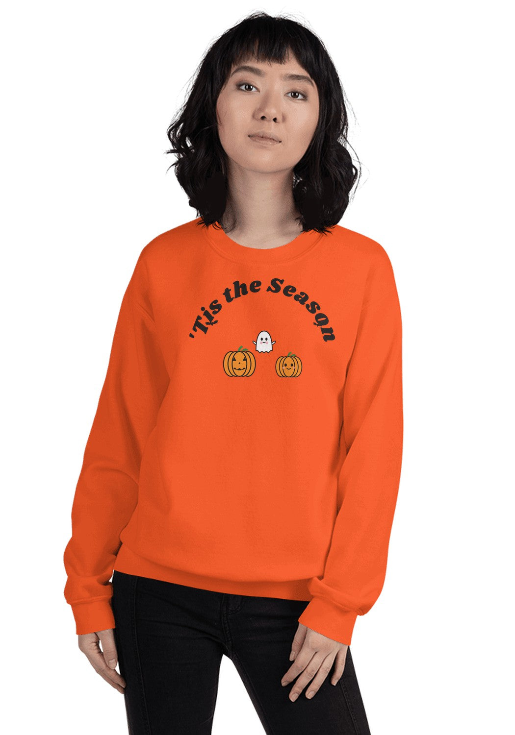 'Tis the Season sweatshirt in Orange
