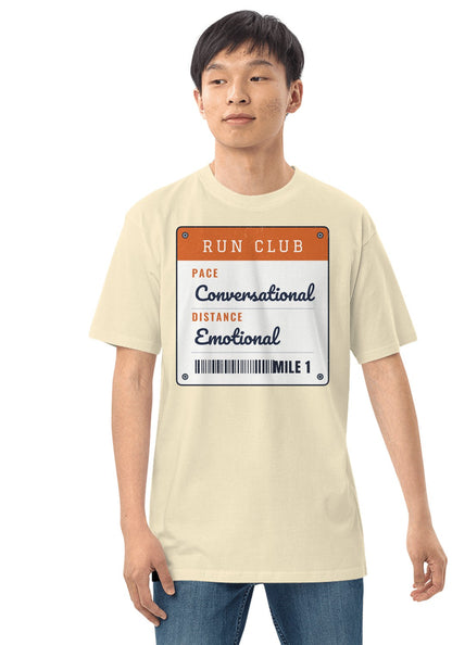 Pace Conversational Race Bib t-shirt in Natural