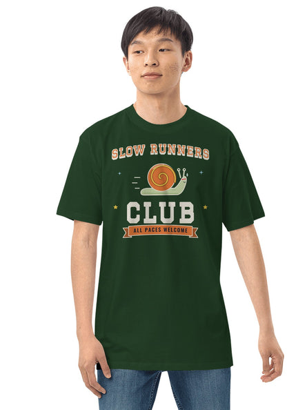 Slow Runners Club t-shirt in Forest