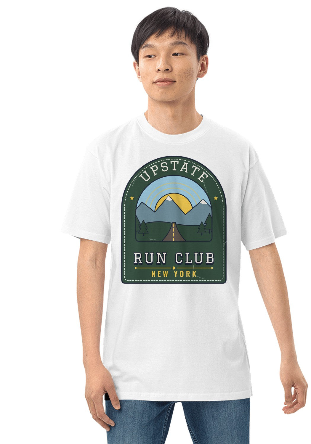 Upstate Run Club New York t-shirt in White