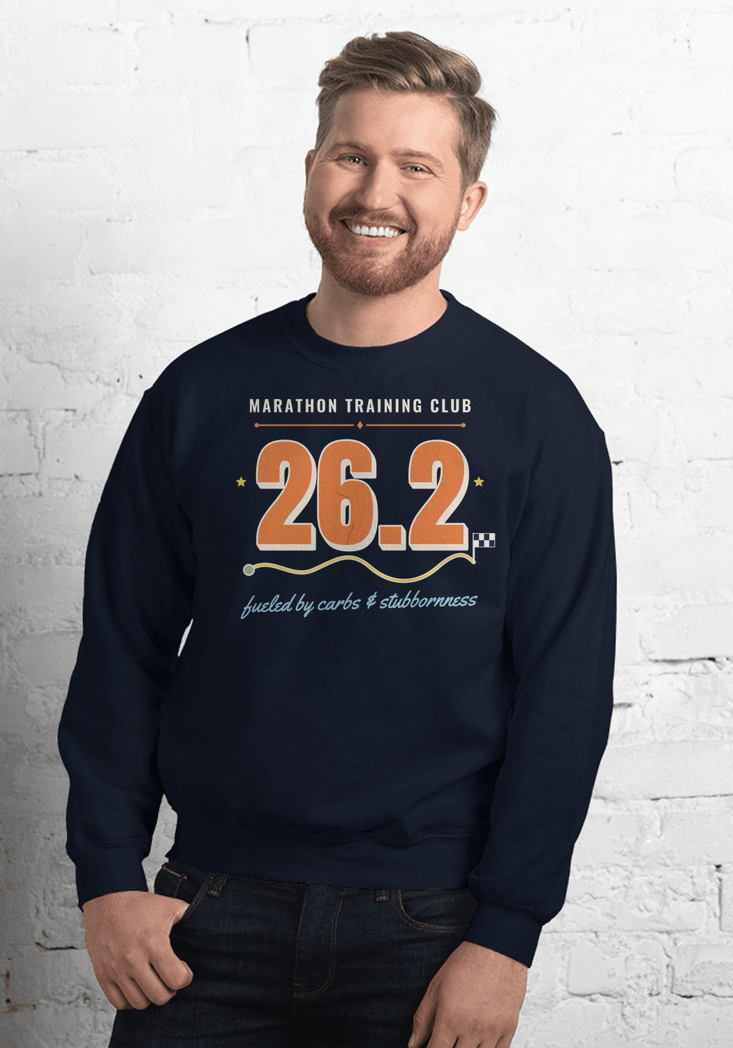 26.2 Marathon Training Club sweatshirt in Navy